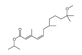 propan-2-yl (2Z,4E,7S)-11-methoxy-3,7,11-trimethyldodeca-2,4-dienoate Structure