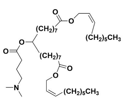 二((Z)-壬-2-烯-1-基) 9-((4-(二甲基氨基)丁酰基)氧基)十七烷二酸酯结构式