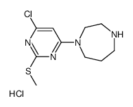 1-(6-Chloro-2-methylsulfanyl-pyrimidin-4-yl)-[1,4]diazepane hydrochloride Structure