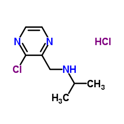 N-[(3-Chloro-2-pyrazinyl)methyl]-2-propanamine hydrochloride (1:1)结构式