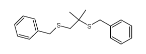 1,2-dibenzylthio-2-methylpropane结构式