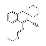 ethyl N-(2-cyanospiro[4H-naphthalene-3,1'-cyclohexane]-1-yl)methanimidate Structure