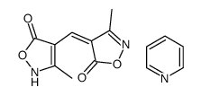 3-methyl-4-[(3-methyl-5-oxo-2H-1,2-oxazol-4-yl)methylidene]-1,2-oxazol-5-one,pyridine结构式