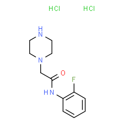 n-(2-Fluorophenyl)-2-(piperazin-1-yl)acetamide dihydrochloride Structure