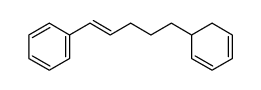 5-(5-phenyl-trans-4-pentenyl)cyclohexa-1,3-diene结构式