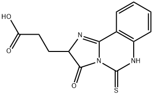 3-{3-oxo-5-sulfanylidene-2H,3H,5H,6H-imidazo[1,2-c]quinazolin-2-yl}propanoic acid structure