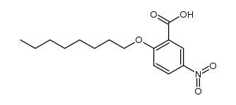 2-(octyloxy)-5-nitro-benzoic acid Structure