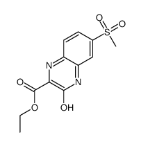 ethyl 3-hydroxy-6-(methylsulfonyl)quinoxaline-2-carboxylate Structure