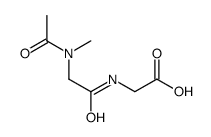 Glycine,N-(N-acetyl-N-methylglycyl)- (9CI) Structure