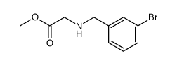 methyl N-<(3-bromophenyl)methyl>glycinate结构式