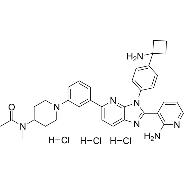 Vevorisertib trihydrochloride结构式