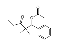 1-acetoxy-2,2-dimethyl-1-phenylpentan-3-one Structure