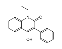 1-Ethyl-4-hydroxy-3-phenyl-1H-quinolin-2-one结构式
