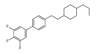 1,2,3-trifluoro-5-[4-[2-(4-propylcyclohexyl)ethyl]phenyl]benzene结构式