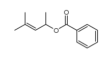 4-methylpent-3-en-2-yl benzoate Structure