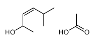 acetic acid,5-methylhex-3-en-2-ol Structure