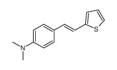 N,N-dimethyl-4-(2-thiophen-2-ylethenyl)aniline结构式