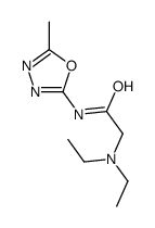 2-(diethylamino)-N-(5-methyl-1,3,4-oxadiazol-2-yl)acetamide结构式