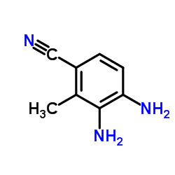 3,4-Diamino-2-methylbenzonitrile Structure
