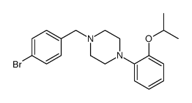 1-[(4-bromophenyl)methyl]-4-(2-propan-2-yloxyphenyl)piperazine Structure