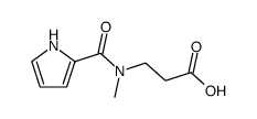 3-(methyl-(1H-pyrrole-2-carbonyl)amino)propionic acid结构式