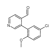 3-(5-chloro-2-methoxyphenyl)isonicotinaldehyde Structure