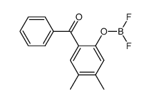 1-benzoyl-2-difluoroboryloxy-4,5-dimethylbenzene结构式