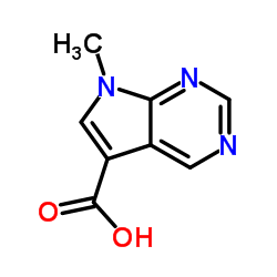 7-甲基-7H-吡咯并[2,3-d]嘧啶-5-羧酸结构式