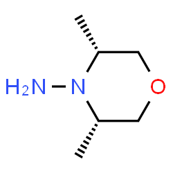 4-Morpholinamine,3,5-dimethyl-,cis-(9CI) Structure