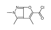 2H-Furo[2,3-c]pyrazole-5-carbonyl chloride, 2,3,4-trimethyl- (9CI)结构式