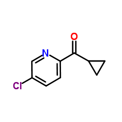 (5-Chloro-2-pyridinyl)(cyclopropyl)methanone Structure