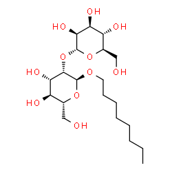 octyl 2-O-mannopyranosylmannopyranoside structure