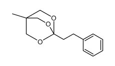 1-methyl-4-(2-phenylethyl)-3,5,8-trioxabicyclo[2.2.2]octane结构式