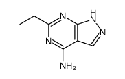 6-ETHYL-1H-PYRAZOLO[3,4-D]PYRIMIDIN-4-AMINE结构式