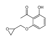1-[2-hydroxy-6-(oxiran-2-ylmethoxy)phenyl]ethanone Structure
