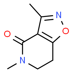 Isoxazolo[4,5-c]pyridin-4(5H)-one, 6,7-dihydro-3,5-dimethyl- (9CI)结构式