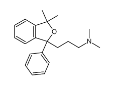[3-(3,3-Dimethyl-1-phenyl-1,3-dihydro-isobenzofuran-1-yl)-propyl]-dimethyl-amine Structure