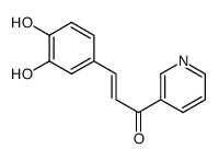 3-(3,4-dihydroxyphenyl)-1-pyridin-3-ylprop-2-en-1-one结构式