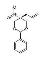 trans-5-allyl-5-nitro-2-phenyl-1,3-dioxane结构式