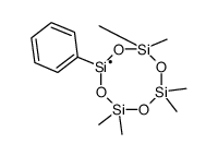 2,2,4,4,6,6-hexamethyl-8-phenyl-1,3,5,7,2,4,6,8λ3-tetraoxatetrasilocane Structure