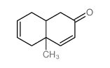 2(1H)-Naphthalenone,4a,5,8,8a-tetrahydro-4a-methyl-, (4aR,8aS)-rel- structure