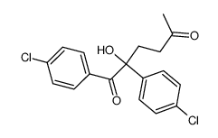 α-(3-oxobutyl)-4,4'-dichlorobenzoin结构式