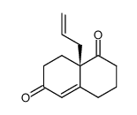 (R)-3,4,8,8a-tetrahydro-8a-allyl-1,6-(2H,7H)-naphthalenedione结构式