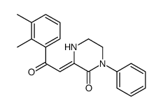 (3Z)-3-[2-(2,3-dimethylphenyl)-2-oxo-ethylidene]-1-phenyl-piperazin-2- one Structure