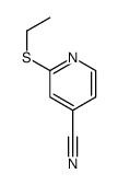 2-ethylsulfanylpyridine-4-carbonitrile结构式