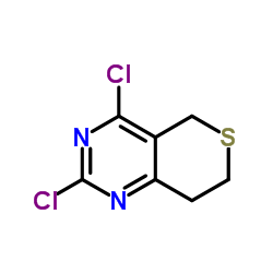 2,4-二氯-7,8-二氢-5H-噻喃并[4,3-D]嘧啶结构式