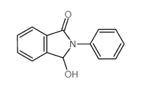 2,3-二氢-3-羟基-2-苯基-1H-异吲哚-1-酮结构式