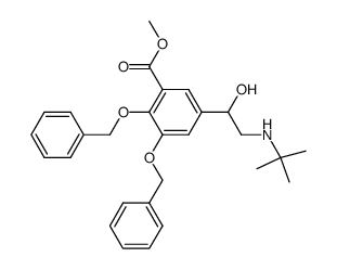 4,5-Dibenzyl-5-hydroxy Albuterol Acid Methyl Ester Structure