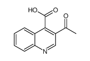 3-ACETYL-QUINOLINE-4-CARBOXYLIC ACID structure