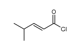 4-methyl-2-pentenoic acid chloride Structure